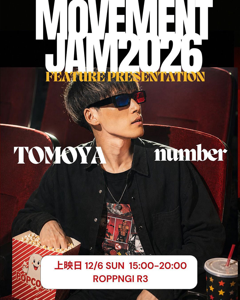 movement JAM2026 12/6 sun TOMOYA NUMBER