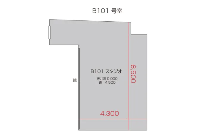 B101スタジオ 図面